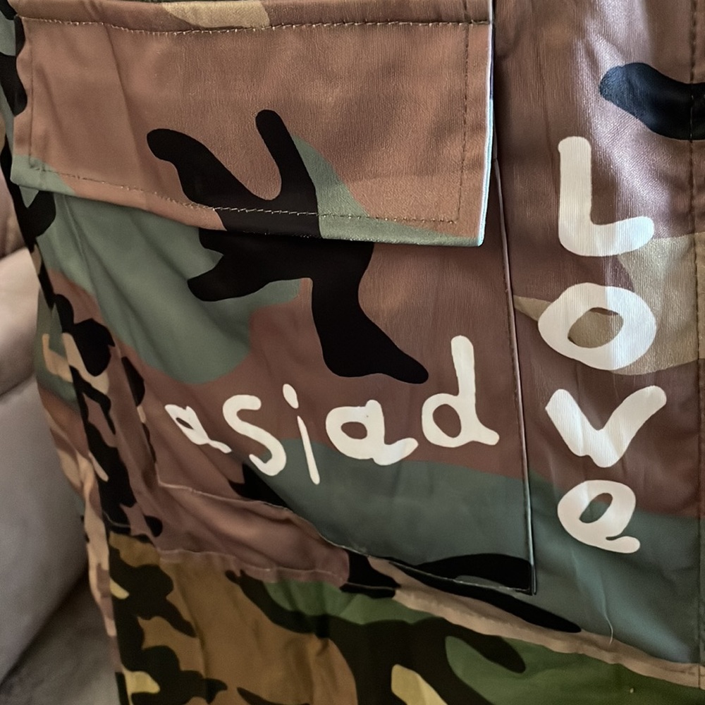 Camo Trench Duster Coat - Picture 4 of 4